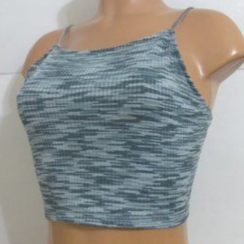 🟣FREE PEOPLE RIBBED CROP TOP